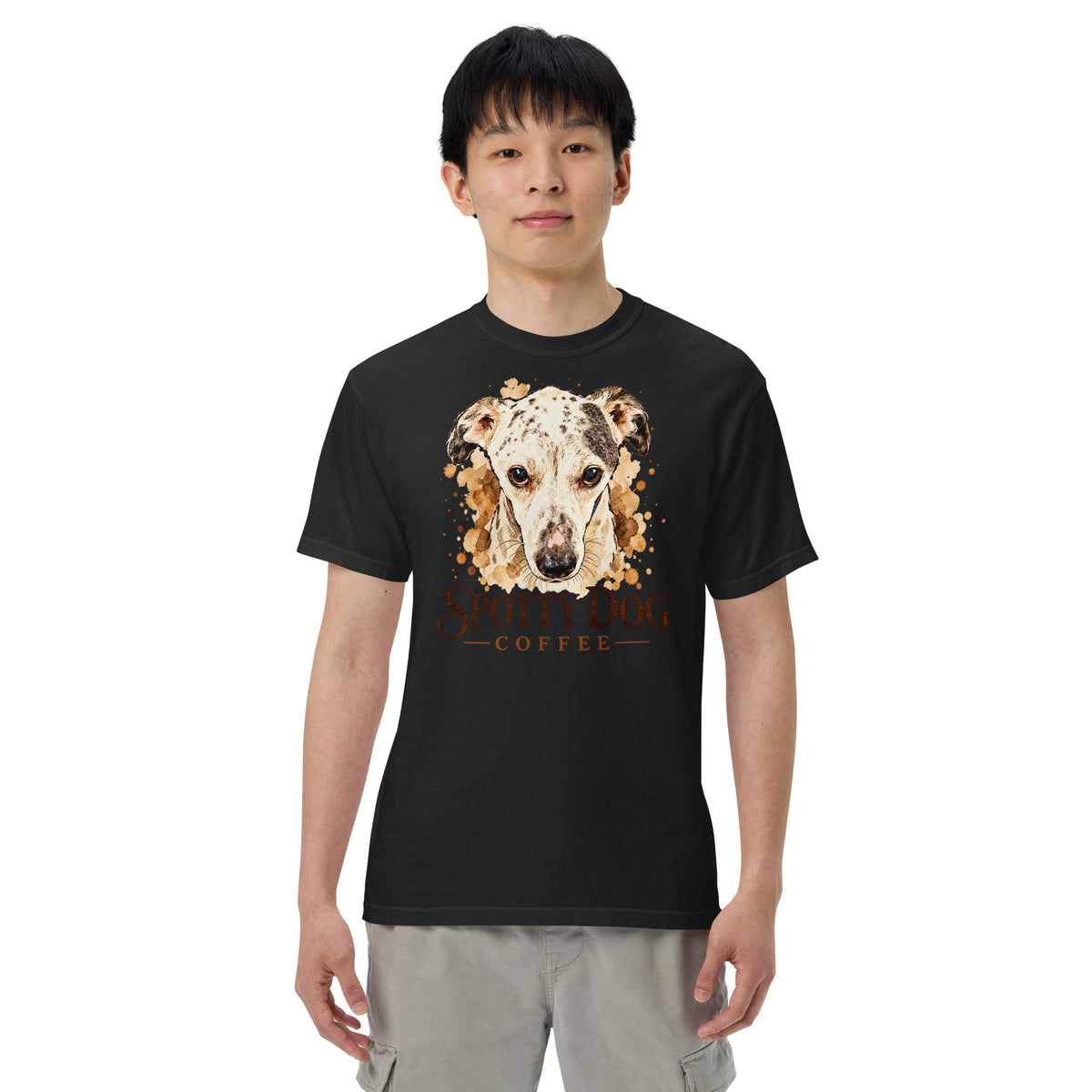 Unisex garment-dyed heavyweight t-shirt – Spotty Dog Coffee