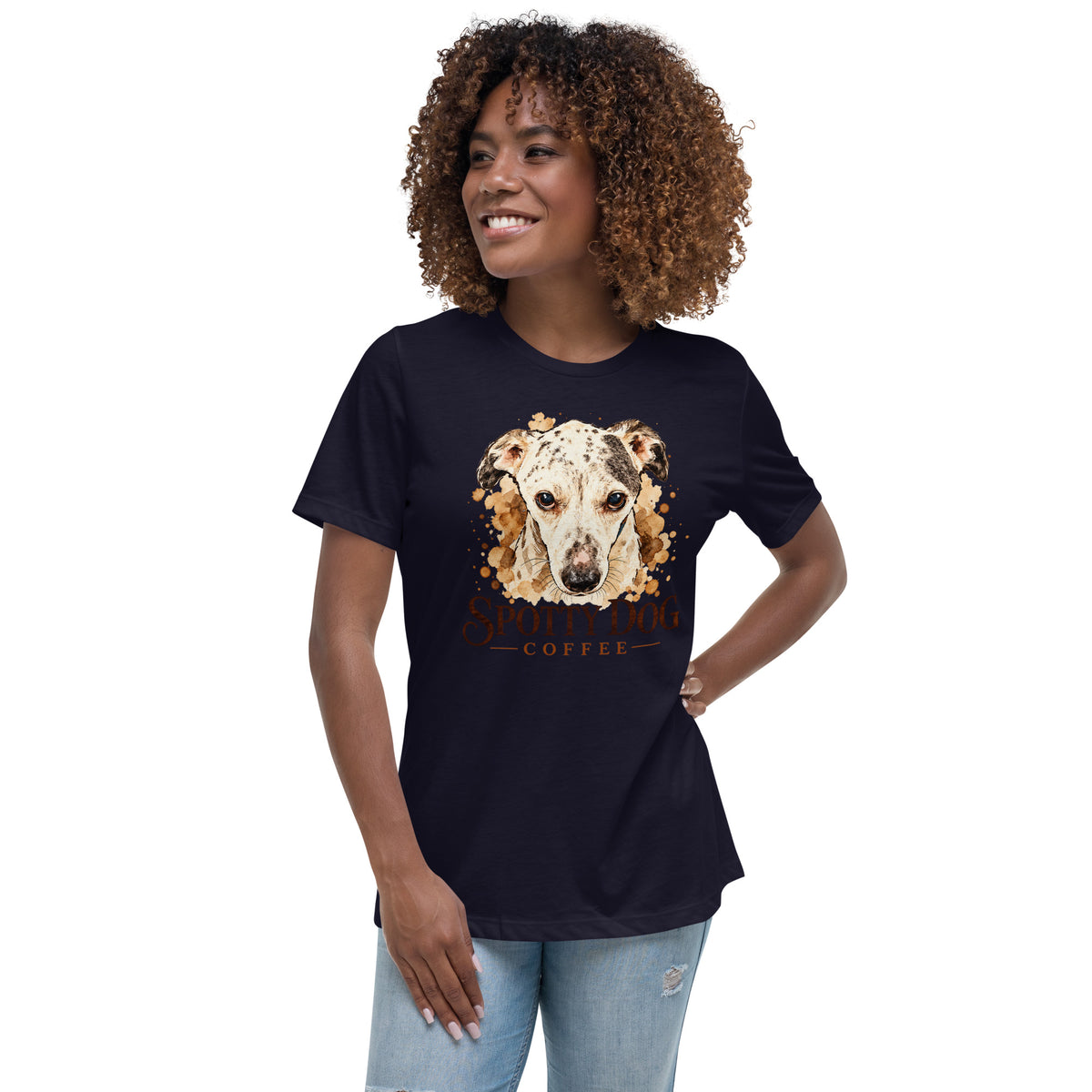 Uzbek Dogs Women's Relaxed T-Shirt – Spotty Dog Coffee